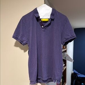 Casual Purple Polo Shirt with Classic Collar